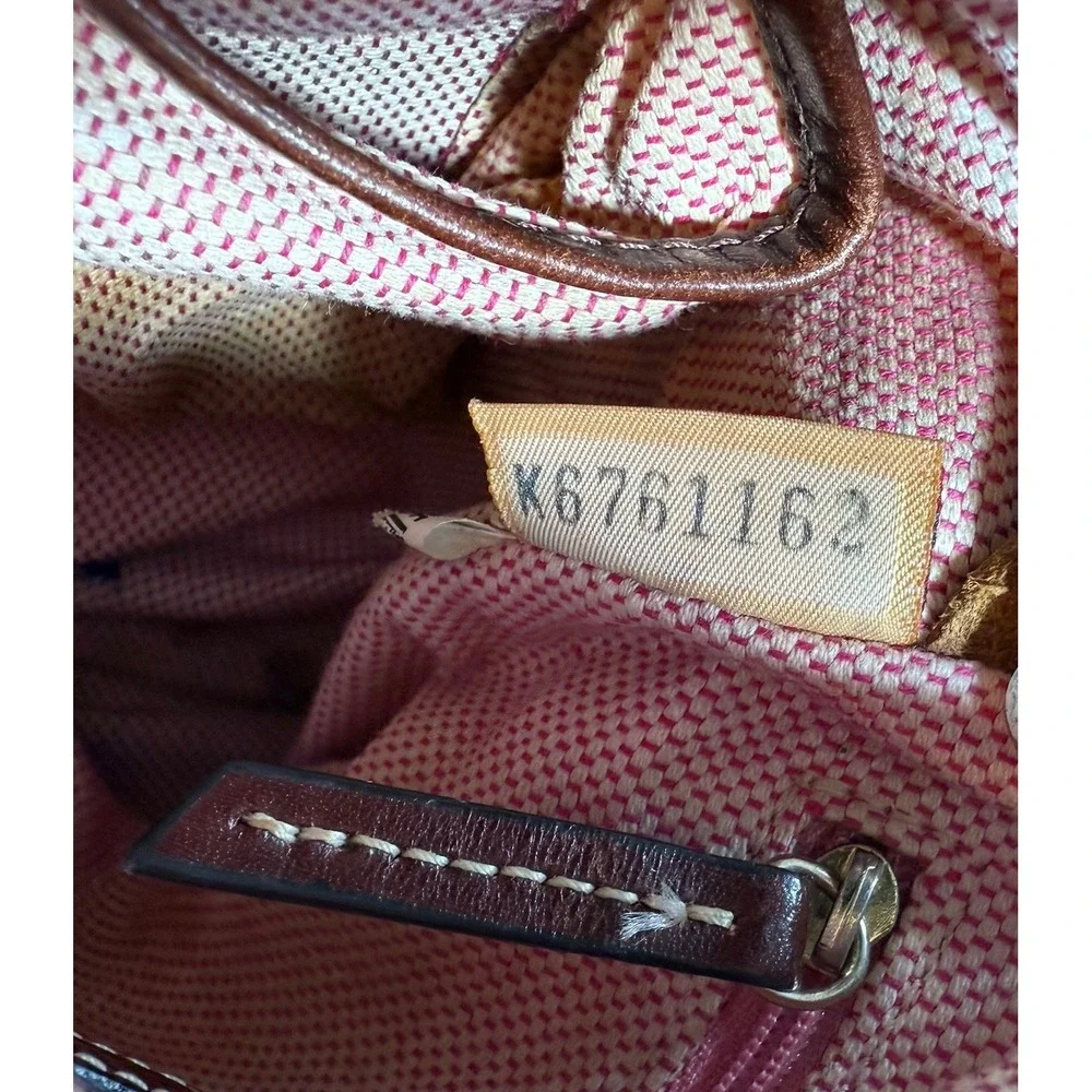 VTG Dooney and Bourke Y2K‎ Letter Carrier Signature Monogram Crossbody Bag Purse - Picture 14 of 15